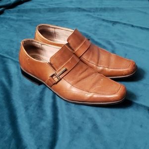 Stacey Adams Men's Leather Loafers, Cognac, Size 8M,